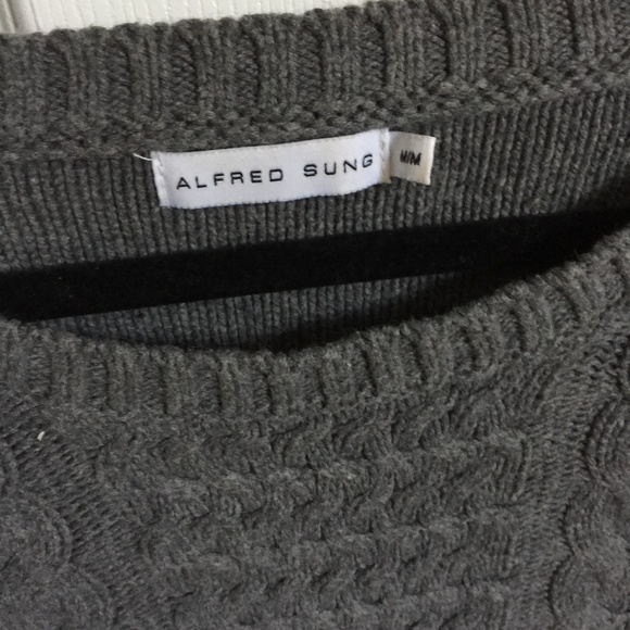 Alfred Sung Hourglass Fit Cable Knit Sweater - Picture 2 of 6